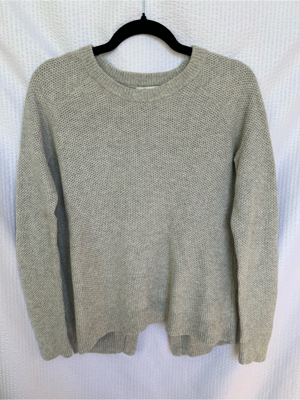 Madewell Textured Cross-Back Sweater Gray Size XS